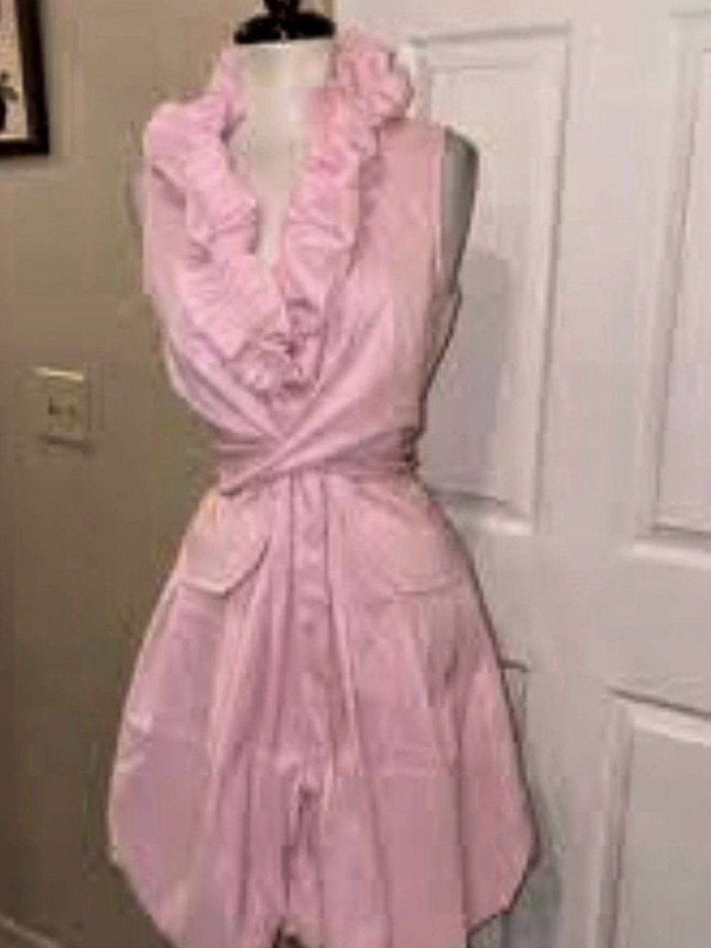 Samuel Dong Classic Bubble Dress Pink Mini
